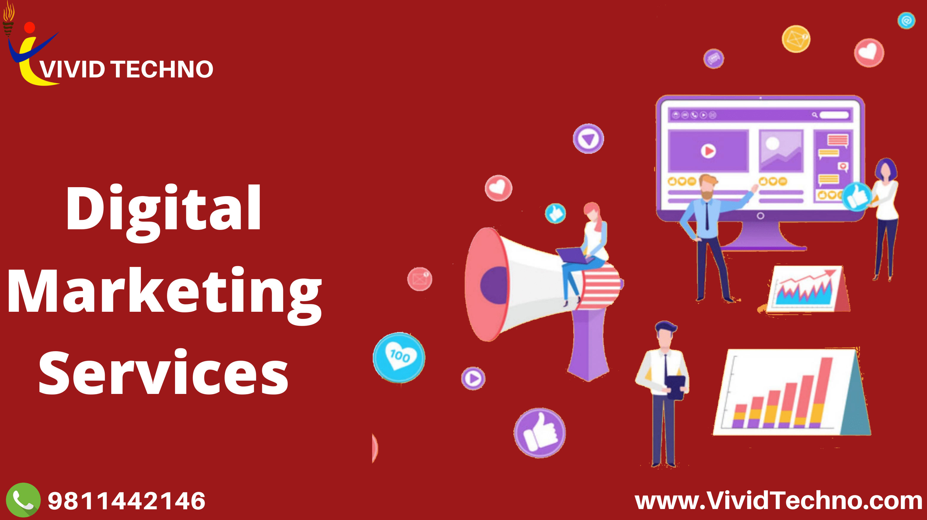 Social Media Marketing Services in Delhi NCR,social media marketing agency,social marketing services inc, Vivid Techno || Best Website Development Company in India